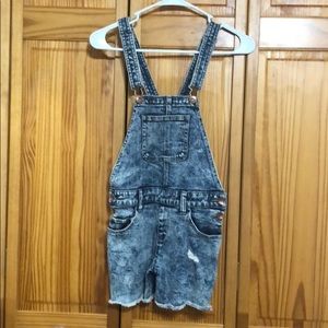 Justice overall Jean shorts size 14R